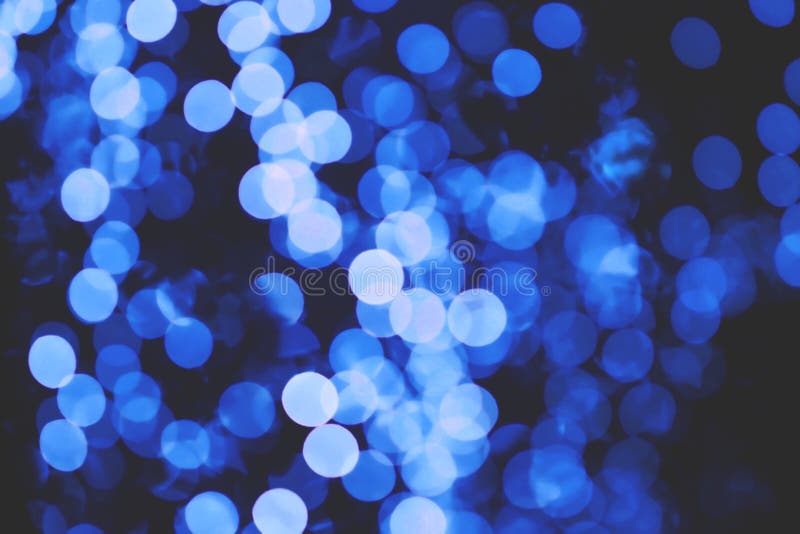 Blue Blur Bokeh from Light on Dark Night for Background Stock Image - Image  of illuminated, bokeh: 130555677