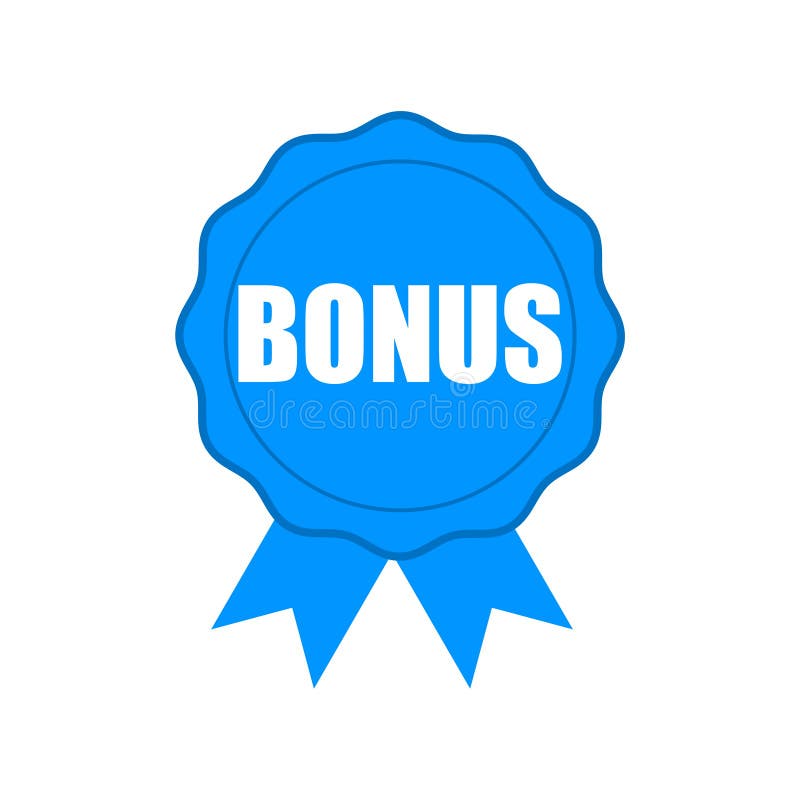 Gelach Voorlopige naam poeder Blue Bonus Icon, Logo, Button Stock Vector - Illustration of bonus, gratis:  151016647