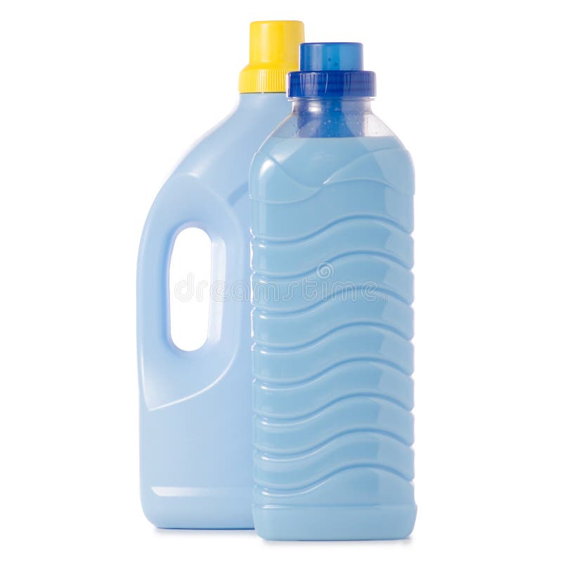 The Blue Bottle Laundry Detergent And Conditioner Fabric Softener Stock