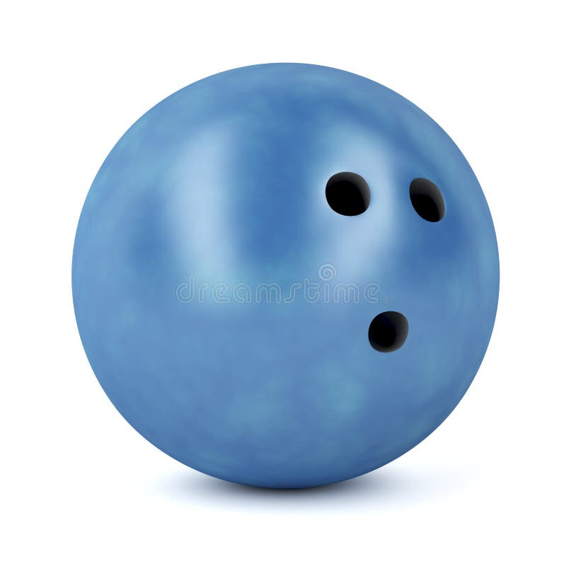 Blue bowling ball.