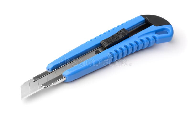 Blue box cutter royalty free stock image Blue box cutter royalty free stock image