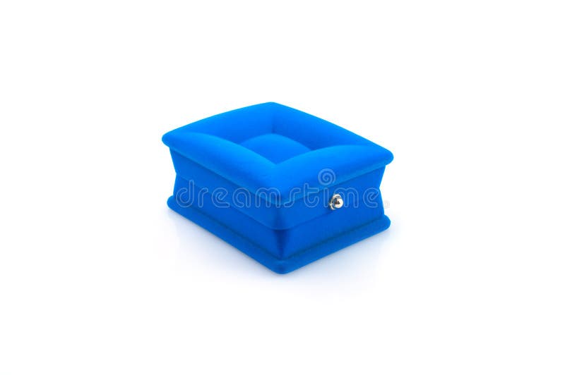 Blue box for jewelry