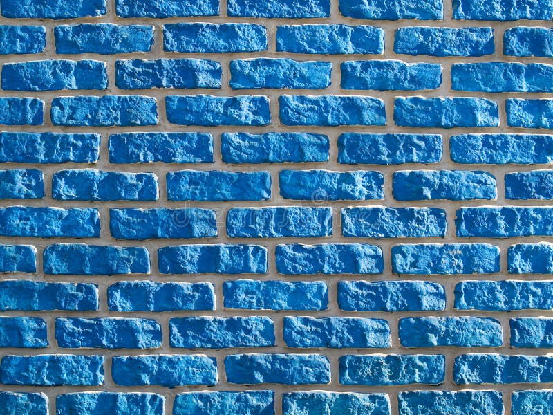 Blue brickwall background.