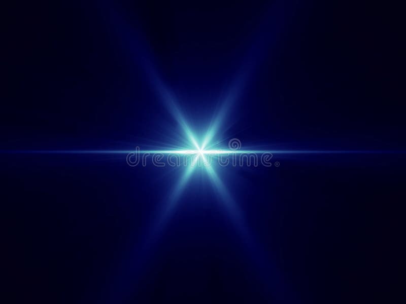 Blue bright alien fantasy sun vector illustration