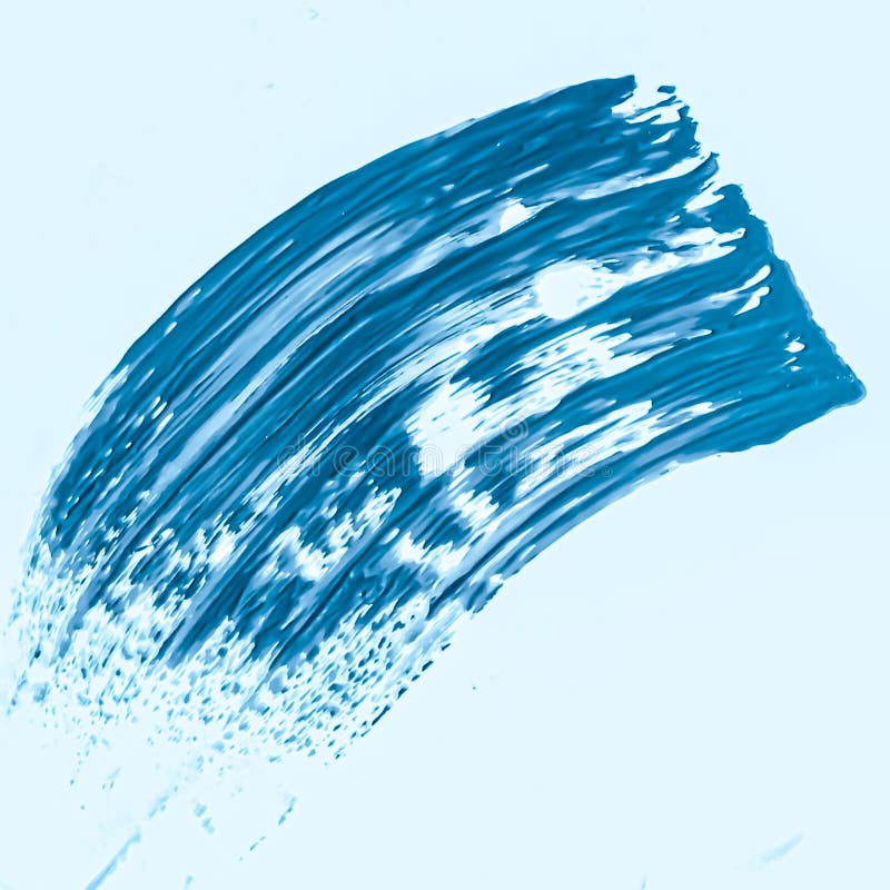 Blue Brush Stroke or Makeup Smudge Closeup, Beauty Cosmetics and ...