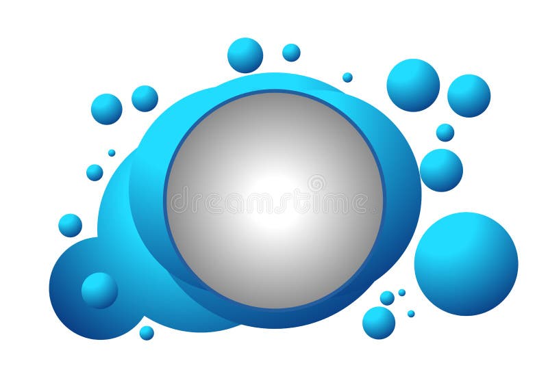 Blue bubble background