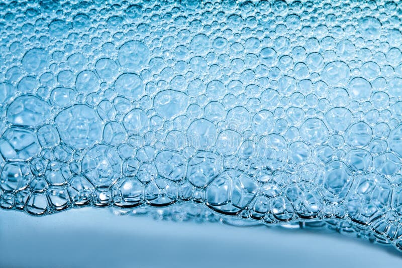 Blue bubble background stock image