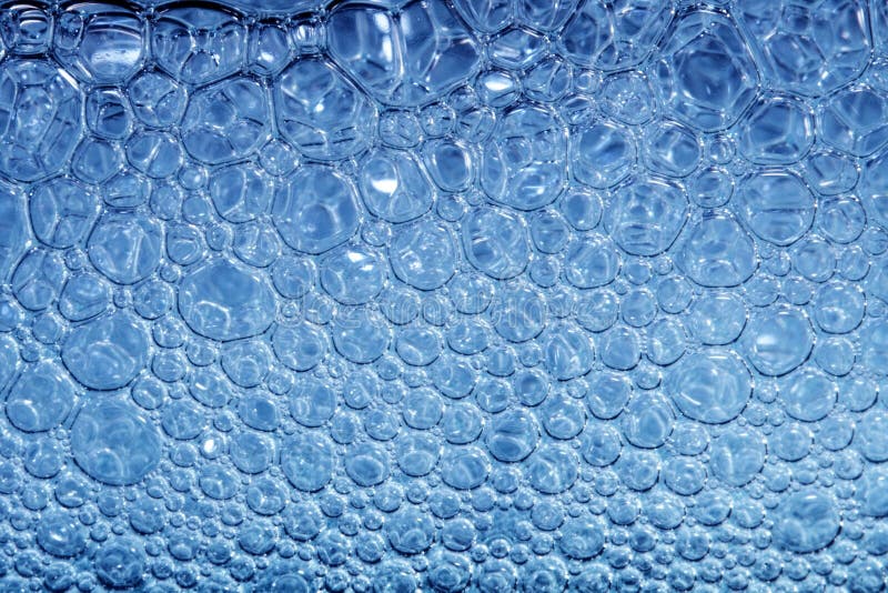 Blue bubble background stock images