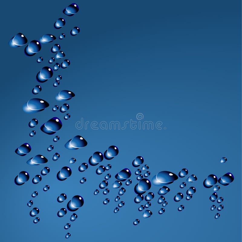Blue bubbles royalty free illustration