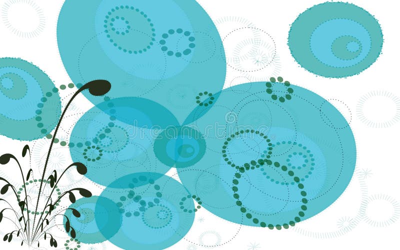 Blue bubbles vector illustration