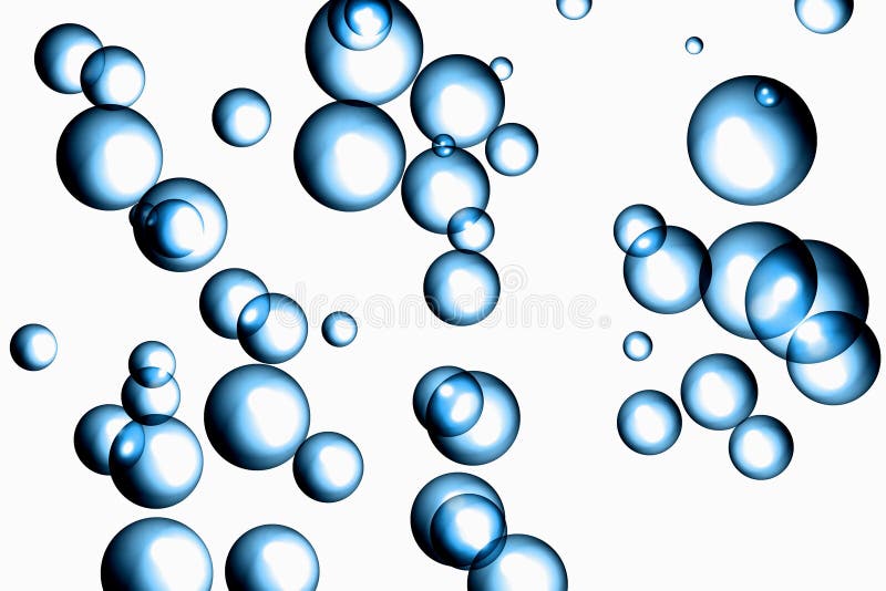 Blue Bubbles royalty free illustration