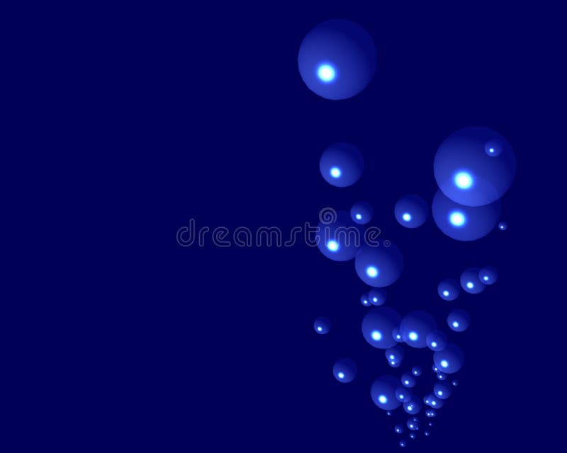 Blue bubbles royalty free illustration