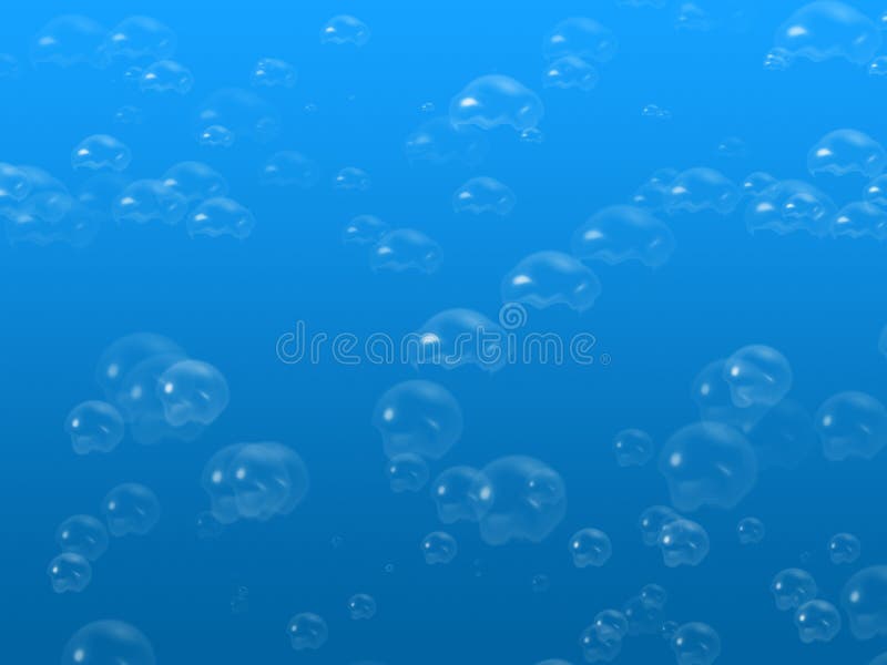 Blue bubbles vector illustration