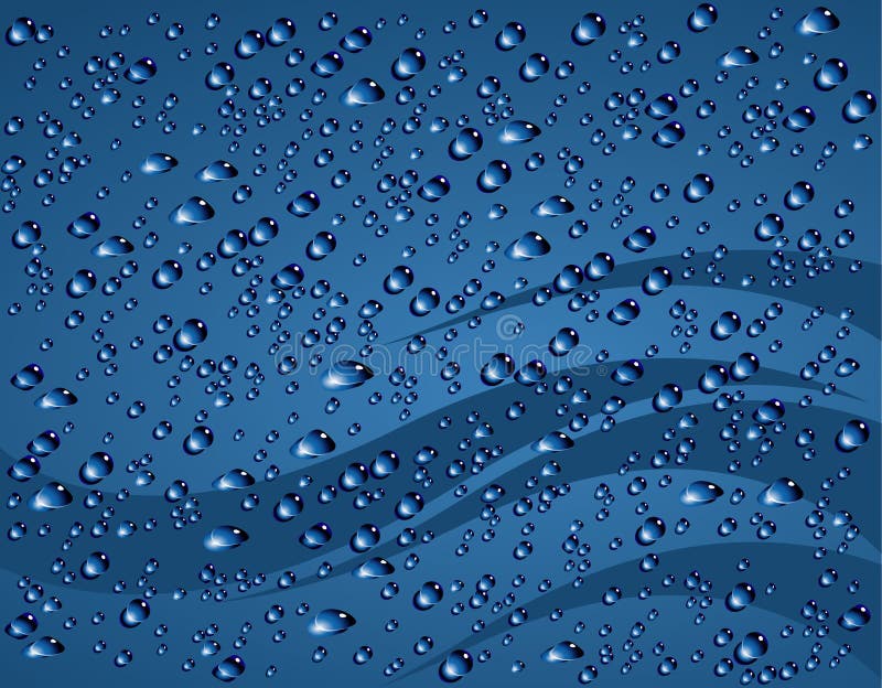 Blue bubbles background royalty free illustration