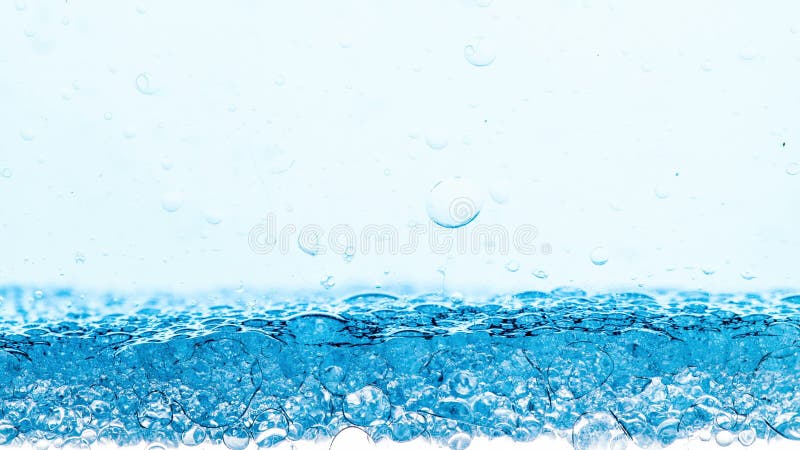 Blue Bubbles Foam Boiling stock video footage