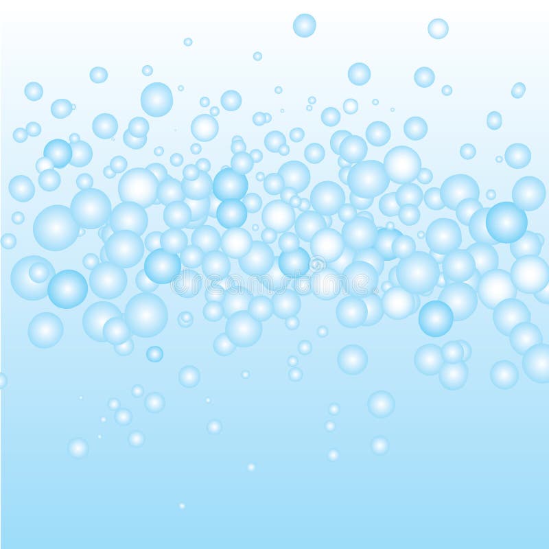 Blue Bubbles Vector stock illustration