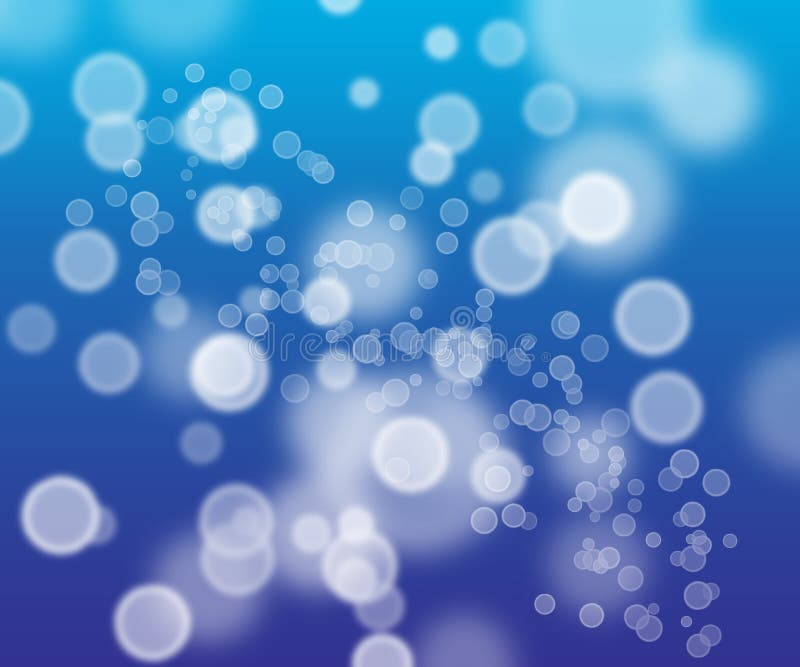 Blue bubbles wallpaper stock illustration