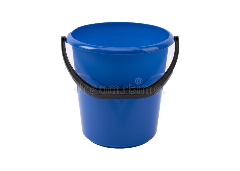 Premium Photo  Blue plastic bucket for cleaning isolated on white