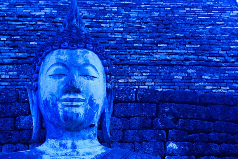 Blue Buddha stock photo. Image of like, thailand, hinduism 4756086