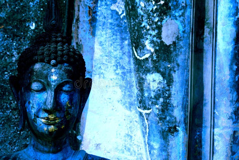 Blue Buddha stock photo. Image of krishna, yoga, hong 4841592