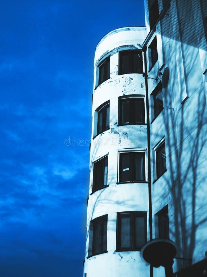 Blue building
