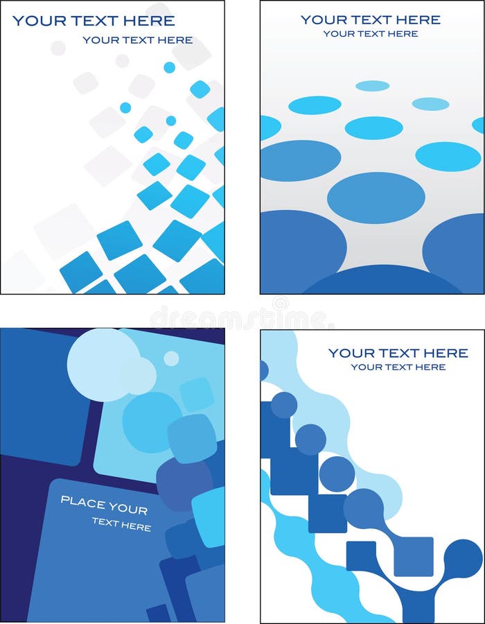 Blue Business Card Template Design Stock Vector - Illustration of