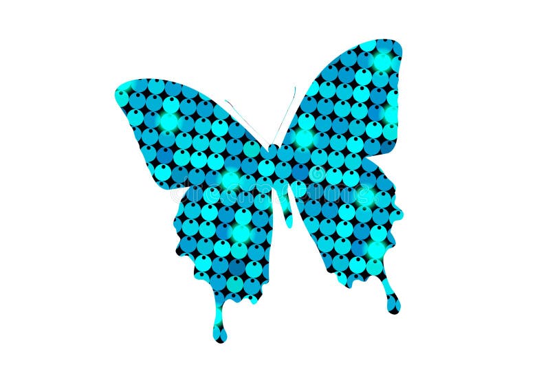 Blue butterfly logo on white background.
