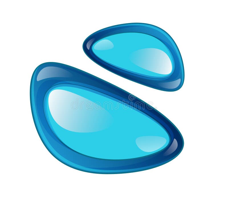 Blue buttons stock illustration