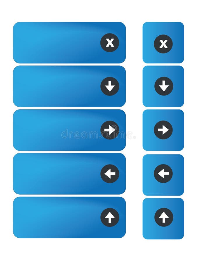 Blue Buttons Stock Vector Illustration Of Mail Password 14274179