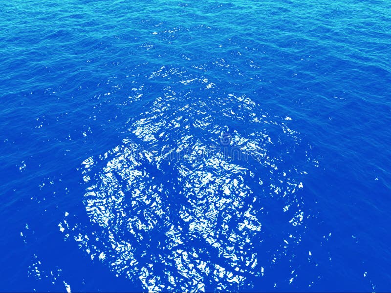 Blue calm water surface with soft waves