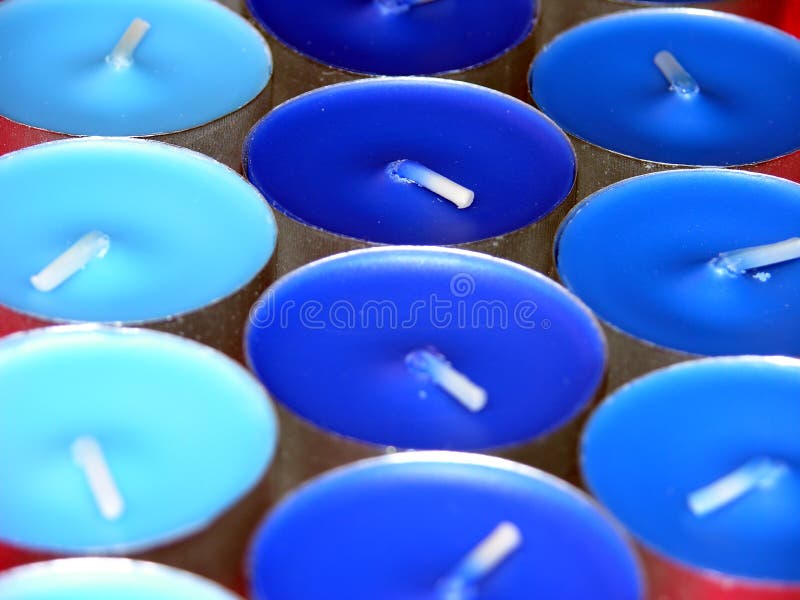 Blue Candles Stock Image Image 1088091