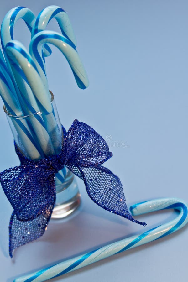 Blue Candy Canes stock image. Image of shot, striped 37749023