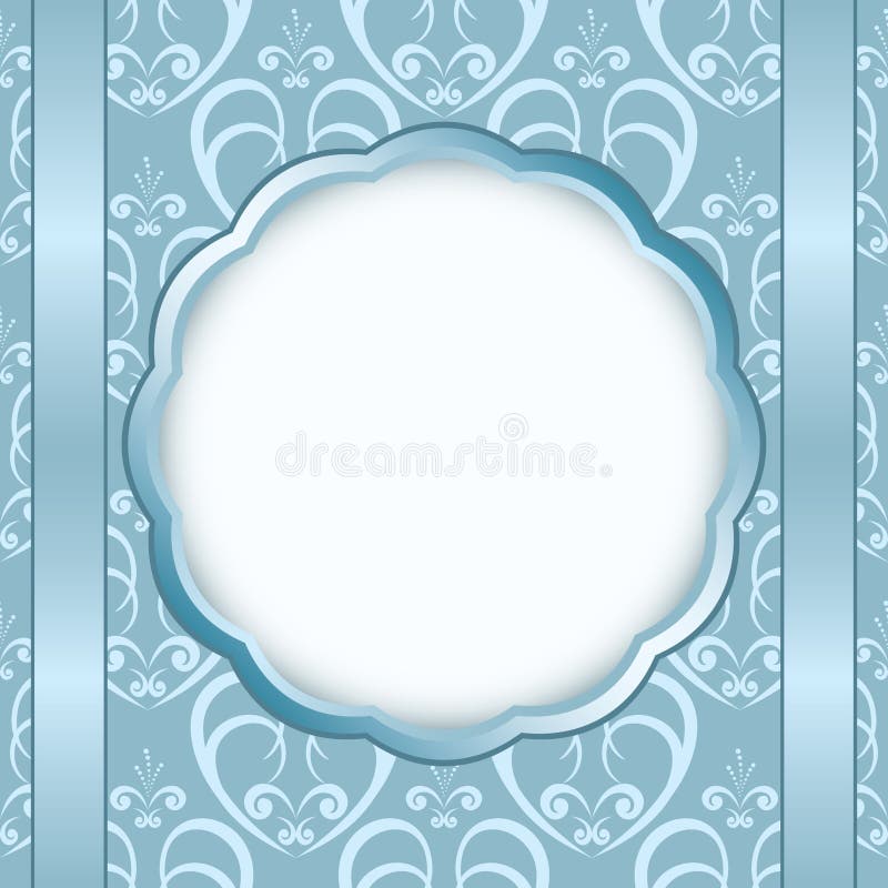 Blue Card with Light Pattern Vector Stock Vector Illustration of