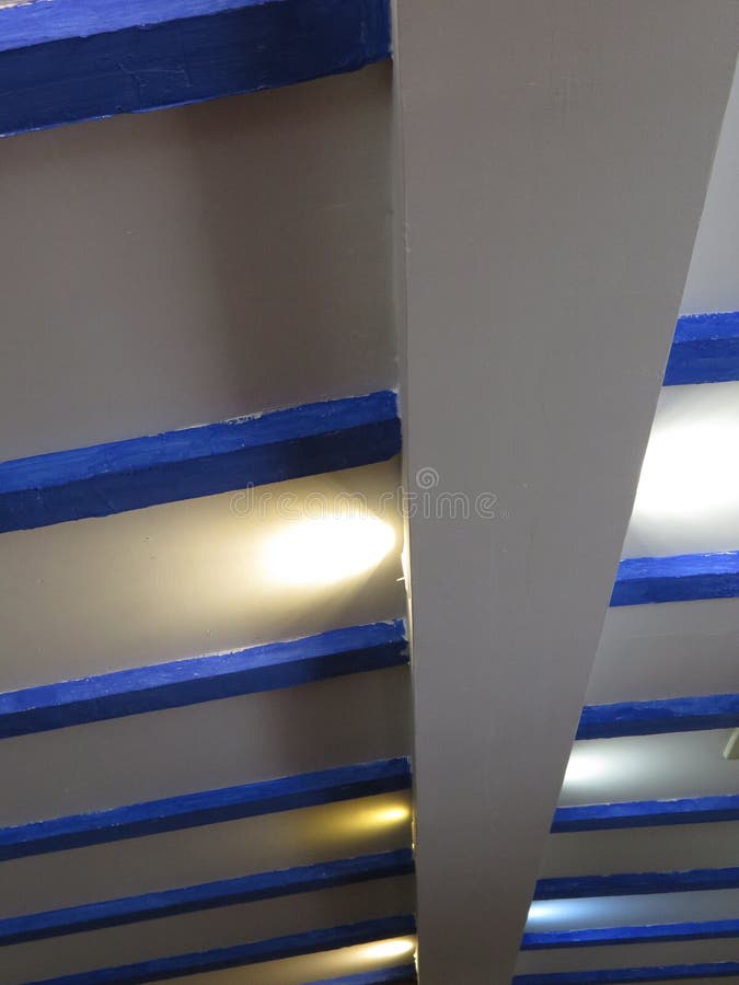 Blue Ceiling beams stock image. Image of andalucia, blue 68527725