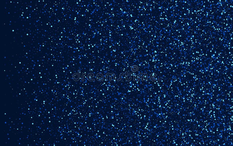 Blue Celebration Digital Glitter Design. Silver Stock Vector