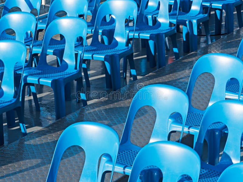 Blue chairs stock image. Image of chair, sitting, comfortable 59739497