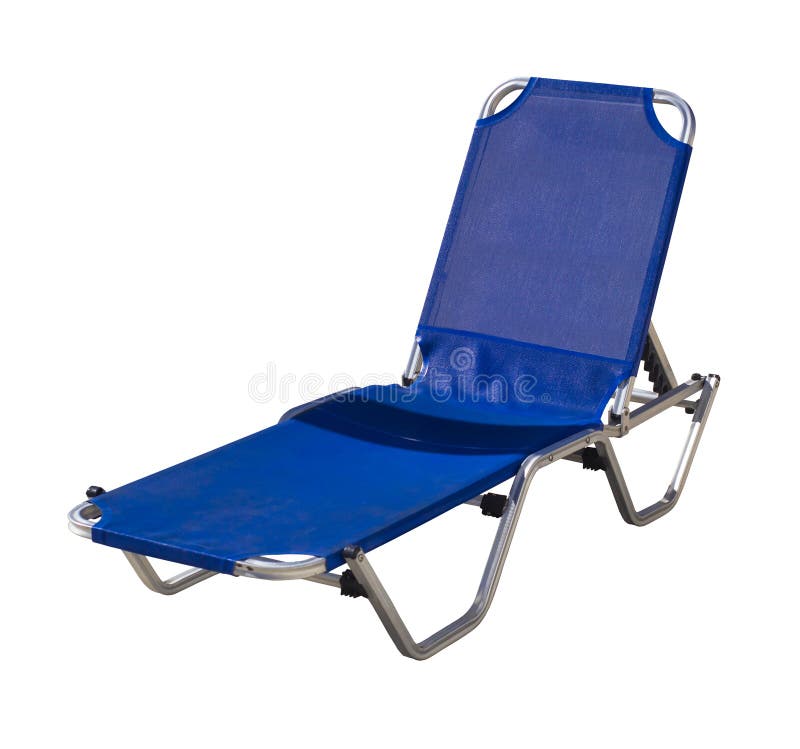 Blue Chaise Longue Isolated Stock Photo Image of isolated, blue