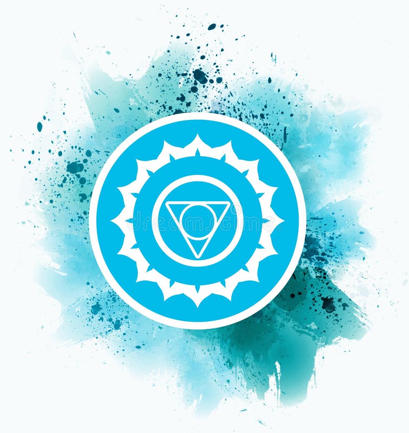 Blue chakra stock vector. Illustration of static, high 17898139