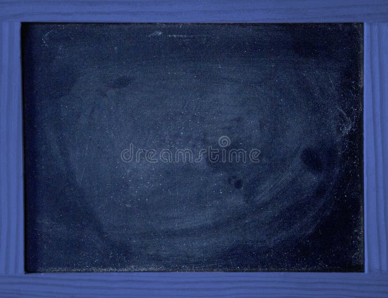 Blue Chalk Board with Wooden Frame Stock Photo Image of texture