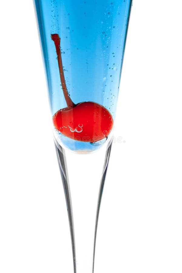 Blue Champagne Alcohol Cocktail Stock Image - Image of taste, drink ...