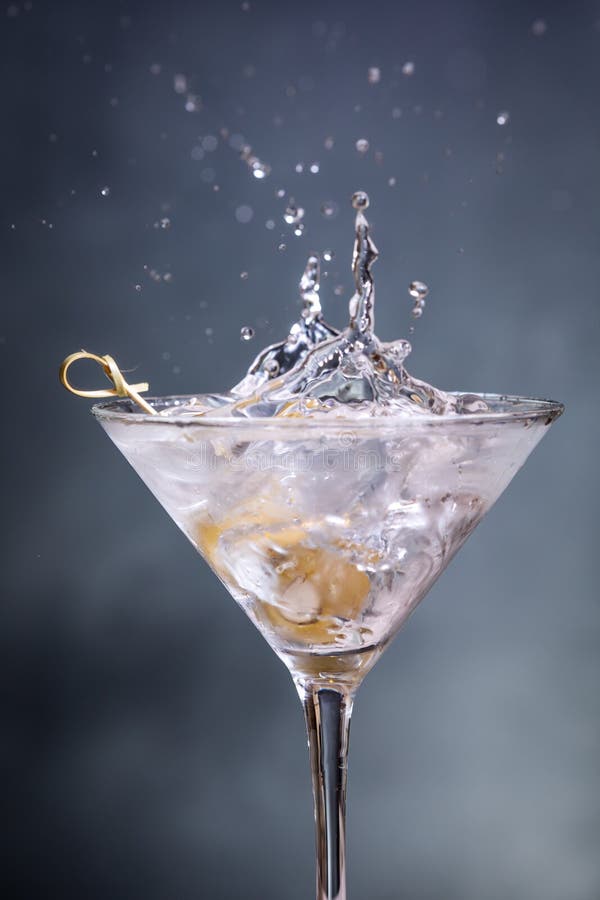 Blue Cheese Stuffed Olives Dropped in a Martini Stock Image Image of olive, drink 311329901