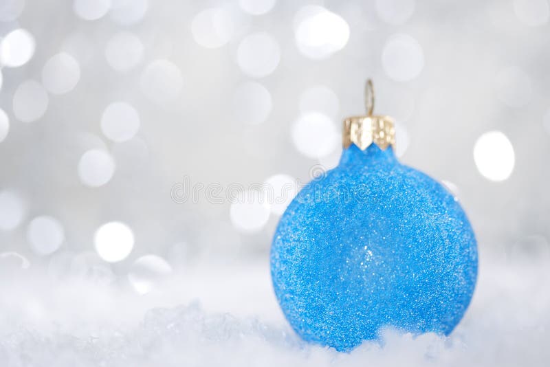 Blue christmas ball