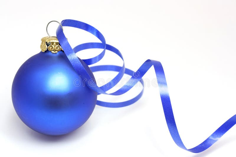 Blue christmas ball