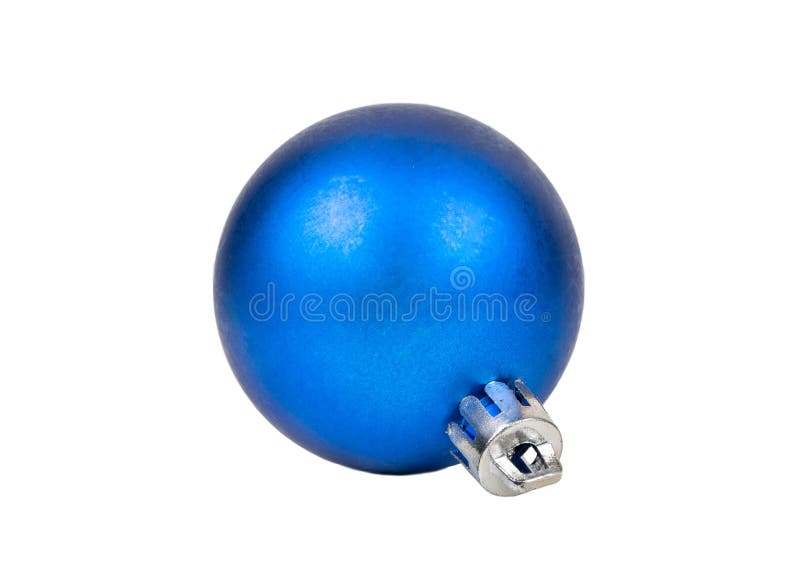 Blue Christmas ball stock image. Image of blue, celebration - 163206239