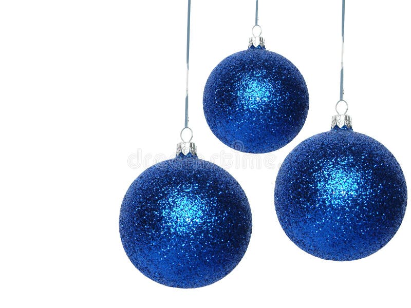 Blue Christmas balls