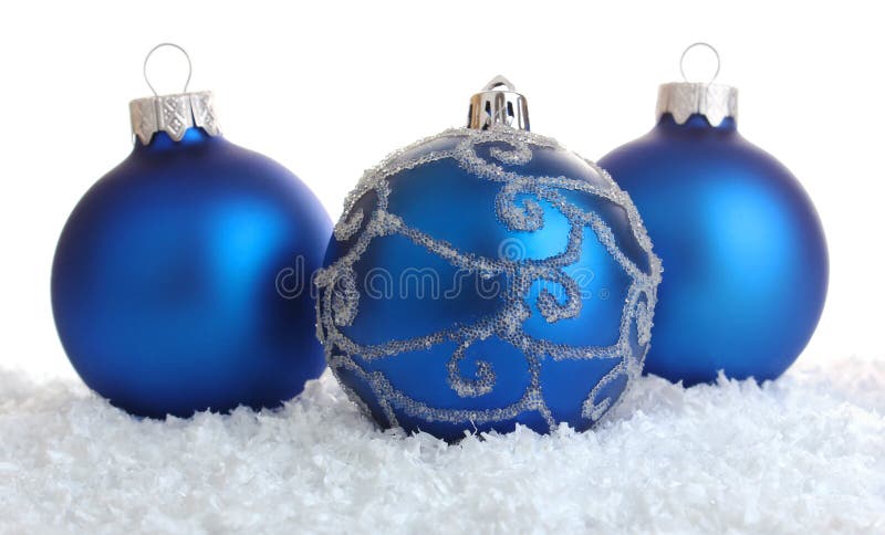 Blue christmas decoration