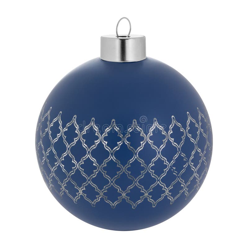 Blue Christmas Decoration Ball Stock Photo Image of design, glossy
