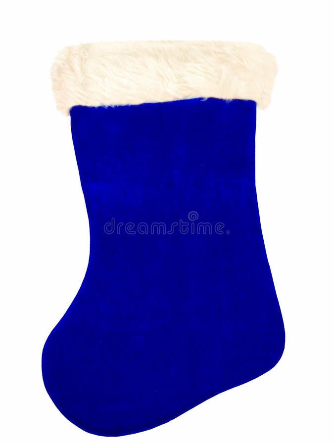 Blue Christmas Stocking stock image. Image of stocking, christmas 40785