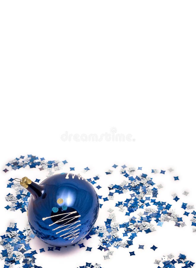 Blue christmas-tree decorations