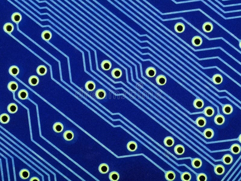 Blue circuit board stock photos
